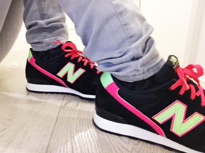 new balance femme fluo