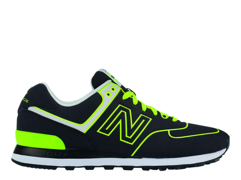 new balance 574 noir et jaune fluo