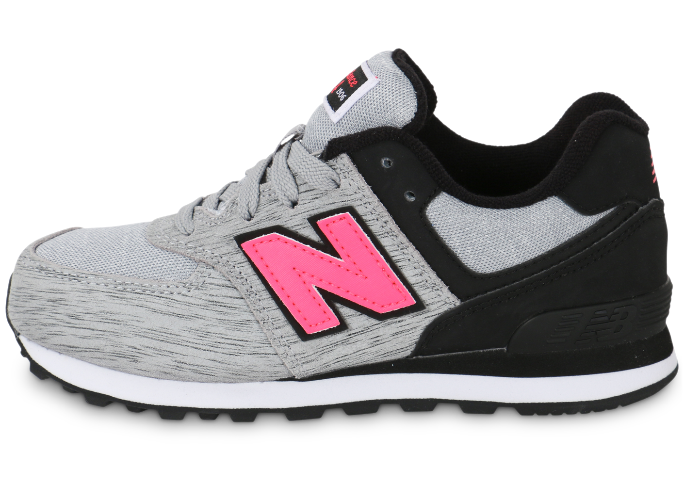 new balance noir et rose fluo