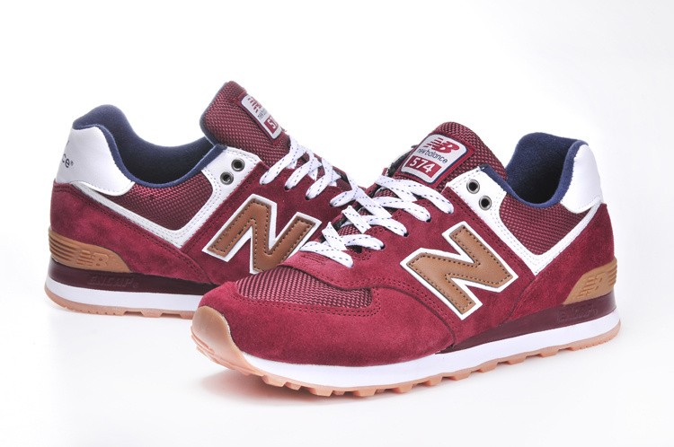 new balance 574 burgundy damskie