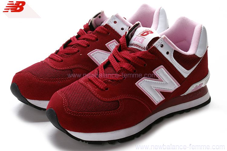 new balance chaussure femme rouge
